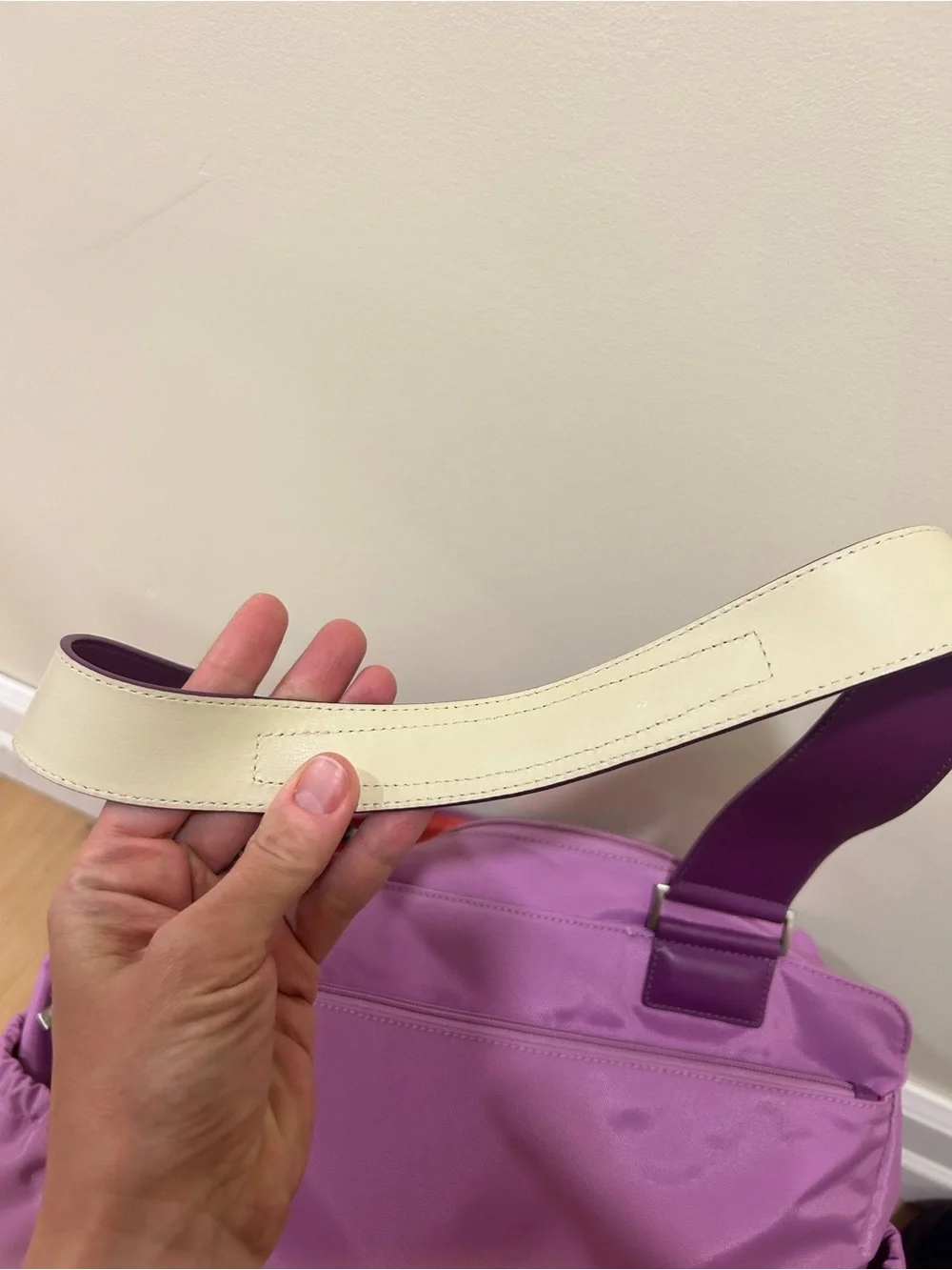 TUMI Lavender Purple Shoulder Baby Diaper Bag - Picture 4 of 14